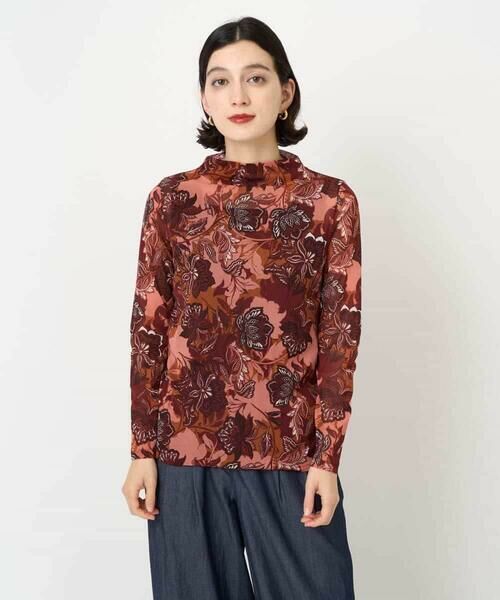 Maison de CINQ / メゾン ドゥ サンク カットソー | モダン更紗プリント長袖カットソー | 詳細1