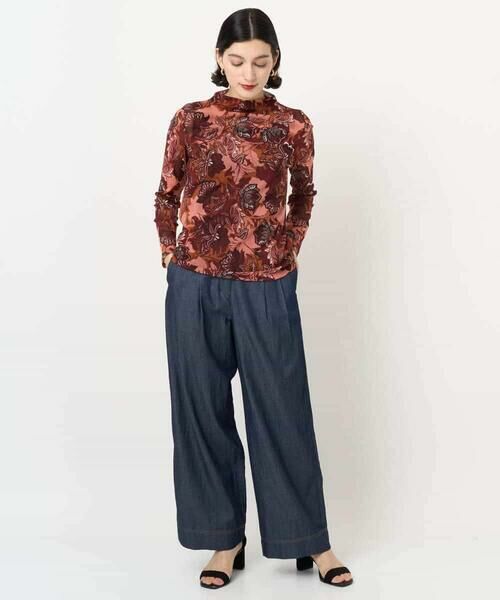 Maison de CINQ / メゾン ドゥ サンク カットソー | モダン更紗プリント長袖カットソー | 詳細14