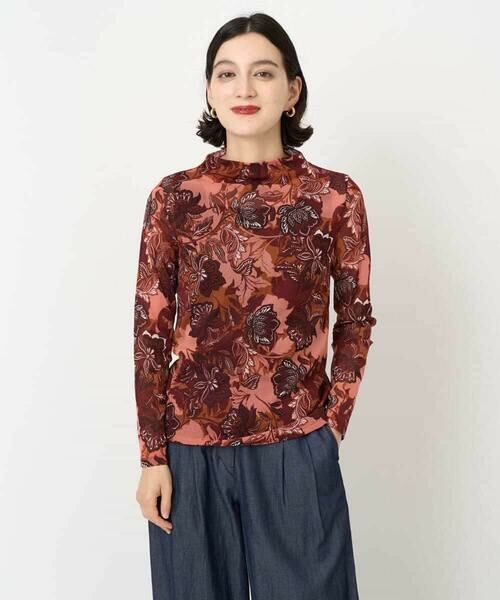 Maison de CINQ / メゾン ドゥ サンク カットソー | モダン更紗プリント長袖カットソー | 詳細2