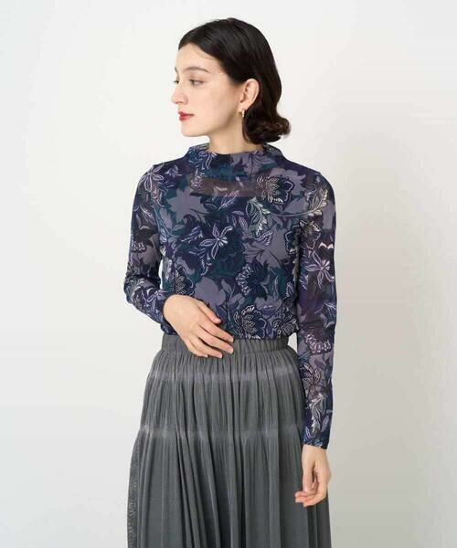 Maison de CINQ / メゾン ドゥ サンク カットソー | モダン更紗プリント長袖カットソー | 詳細3