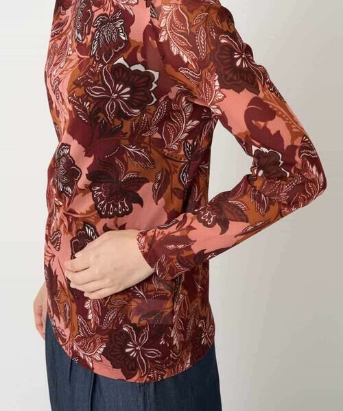 Maison de CINQ / メゾン ドゥ サンク カットソー | モダン更紗プリント長袖カットソー | 詳細9