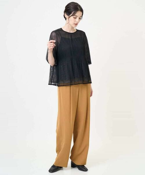Maison de CINQ / メゾン ドゥ サンク その他パンツ | タック入りセミワイドパンツ | 詳細18