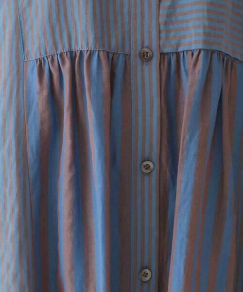 Maison de CINQ / メゾン ドゥ サンク ロング・マキシ丈ワンピース | 【小さいサイズ】ストライプパターン切り替えデザインワンピース | 詳細11