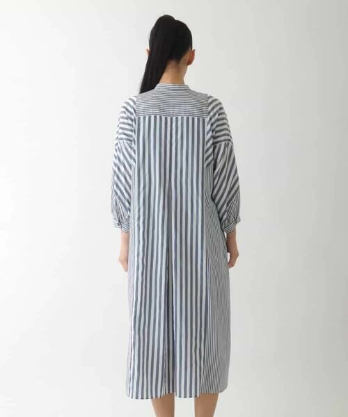 Maison de CINQ / メゾン ドゥ サンク ロング・マキシ丈ワンピース | 【小さいサイズ】ストライプパターン切り替えデザインワンピース | 詳細4