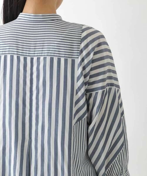 Maison de CINQ / メゾン ドゥ サンク ロング・マキシ丈ワンピース | 【小さいサイズ】ストライプパターン切り替えデザインワンピース | 詳細6