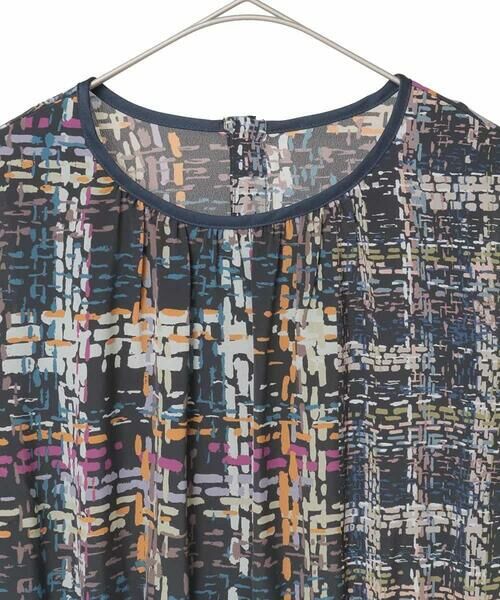 Maison de CINQ / メゾン ドゥ サンク ロング・マキシ丈ワンピース | 【小さいサイズ】ウエストギャザーチェックプリントワンピース /洗濯機で洗える | 詳細15