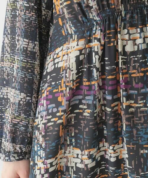 Maison de CINQ / メゾン ドゥ サンク ロング・マキシ丈ワンピース | 【小さいサイズ】ウエストギャザーチェックプリントワンピース /洗濯機で洗える | 詳細8