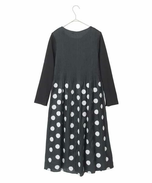 Maison de CINQ / メゾン ドゥ サンク ロング・マキシ丈ワンピース | 【小さいサイズ】ドット柄カットジャカードワンピース | 詳細13