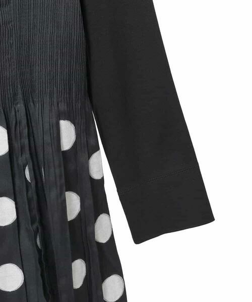 Maison de CINQ / メゾン ドゥ サンク ロング・マキシ丈ワンピース | 【小さいサイズ】ドット柄カットジャカードワンピース | 詳細15