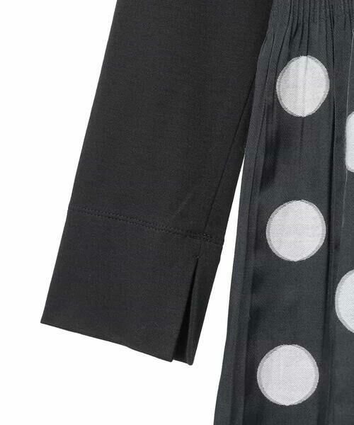 Maison de CINQ / メゾン ドゥ サンク ロング・マキシ丈ワンピース | 【小さいサイズ】ドット柄カットジャカードワンピース | 詳細16