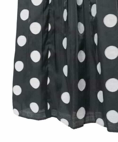 Maison de CINQ / メゾン ドゥ サンク ロング・マキシ丈ワンピース | 【小さいサイズ】ドット柄カットジャカードワンピース | 詳細17