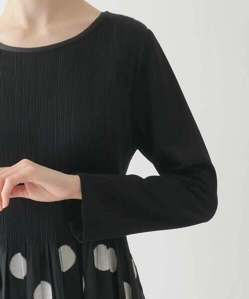 Maison de CINQ / メゾン ドゥ サンク ロング・マキシ丈ワンピース | 【小さいサイズ】ドット柄カットジャカードワンピース | 詳細6