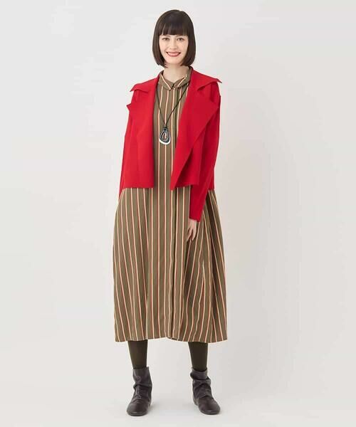 Maison de CINQ / メゾン ドゥ サンク セットアップ | 【小さいサイズ】ミラノリブニットジャケット/洗える | 詳細14