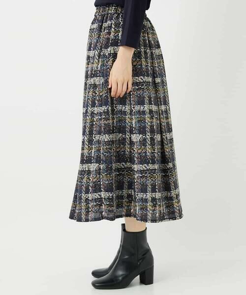 Maison de CINQ / メゾン ドゥ サンク ロング・マキシ丈スカート | 【小さいサイズ】チェックプリントフレアスカート/洗濯機で洗える | 詳細4