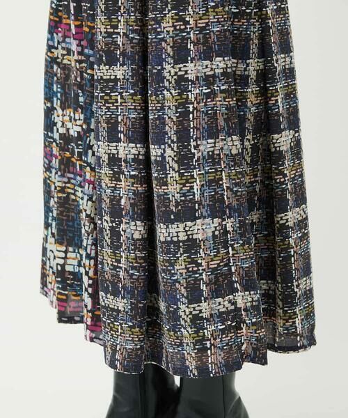 Maison de CINQ / メゾン ドゥ サンク ロング・マキシ丈スカート | 【小さいサイズ】チェックプリントフレアスカート/洗濯機で洗える | 詳細9