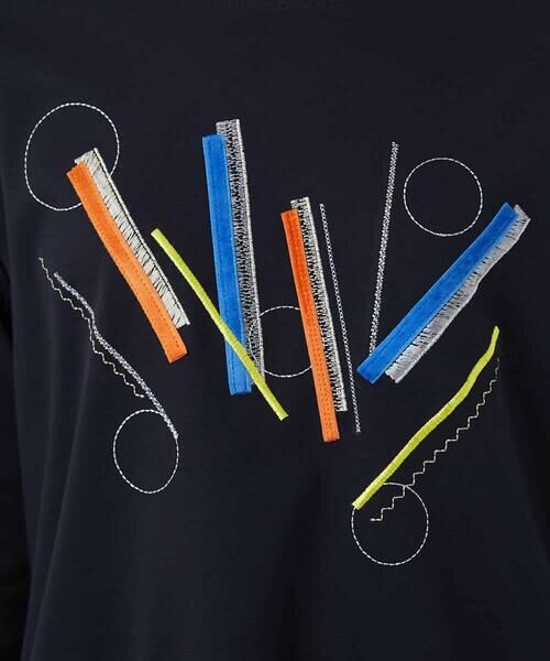 Maison de CINQ / メゾン ドゥ サンク カットソー | 【小さいサイズ】クラフト刺繍デザインカットソー | 詳細11