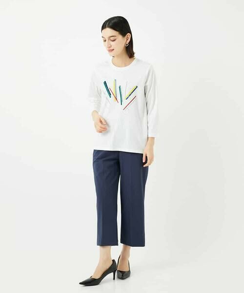 Maison de CINQ / メゾン ドゥ サンク カットソー | 【小さいサイズ】クラフト刺繍デザインカットソー | 詳細13