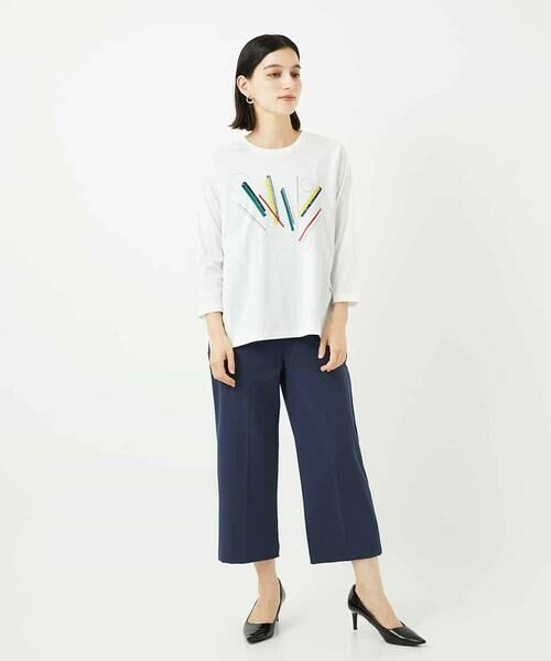 Maison de CINQ / メゾン ドゥ サンク カットソー | 【小さいサイズ】クラフト刺繍デザインカットソー | 詳細15