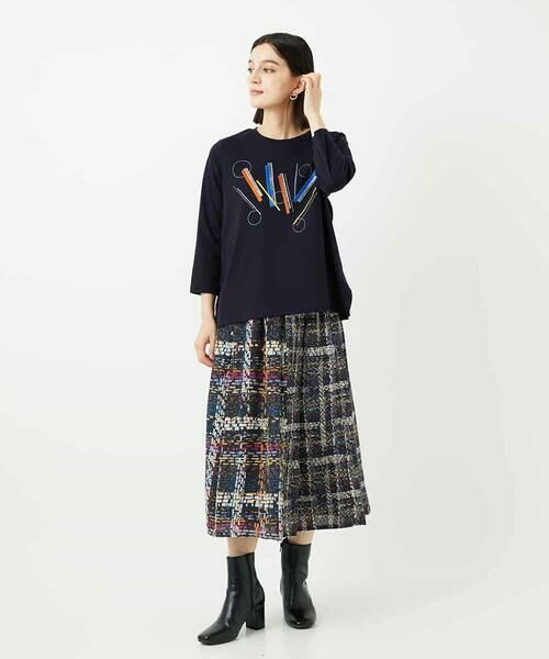 Maison de CINQ / メゾン ドゥ サンク カットソー | 【小さいサイズ】クラフト刺繍デザインカットソー | 詳細18