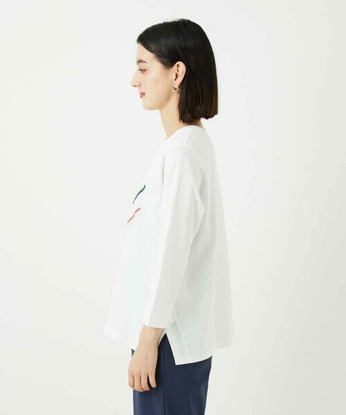 Maison de CINQ / メゾン ドゥ サンク カットソー | 【小さいサイズ】クラフト刺繍デザインカットソー | 詳細4