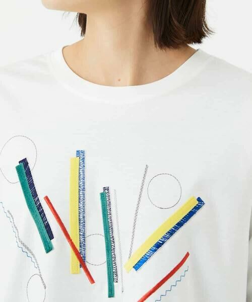 Maison de CINQ / メゾン ドゥ サンク カットソー | 【小さいサイズ】クラフト刺繍デザインカットソー | 詳細6