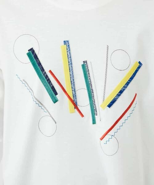 Maison de CINQ / メゾン ドゥ サンク カットソー | 【小さいサイズ】クラフト刺繍デザインカットソー | 詳細9