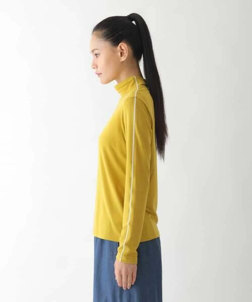 Maison de CINQ / メゾン ドゥ サンク カットソー | 【小さいサイズ】配色ラインハイネックインナートップ | 詳細4