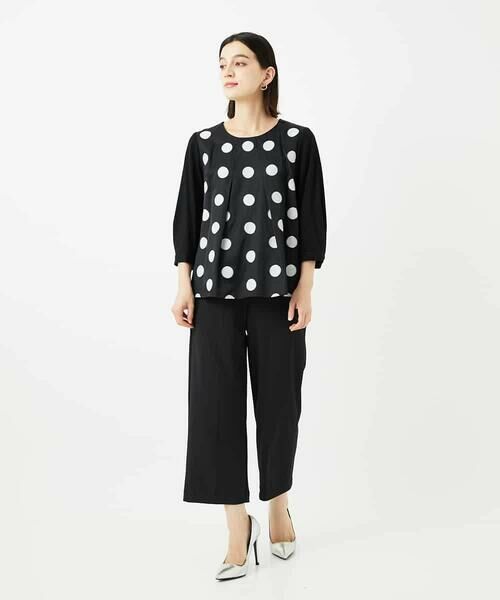 Maison de CINQ / メゾン ドゥ サンク カットソー | 【小さいサイズ】ドットジャカードカットソー | 詳細10