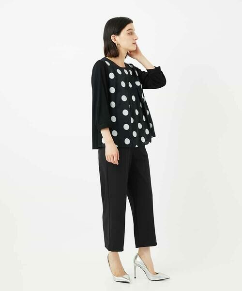 Maison de CINQ / メゾン ドゥ サンク カットソー | 【小さいサイズ】ドットジャカードカットソー | 詳細11