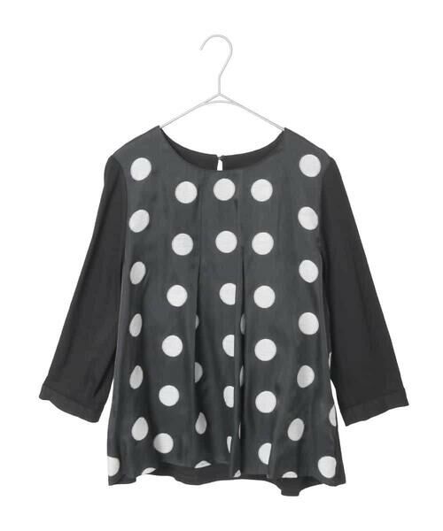 Maison de CINQ / メゾン ドゥ サンク カットソー | 【小さいサイズ】ドットジャカードカットソー | 詳細13