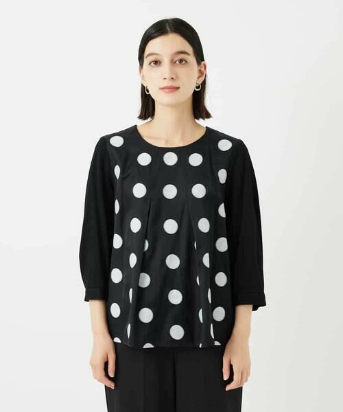Maison de CINQ / メゾン ドゥ サンク カットソー | 【小さいサイズ】ドットジャカードカットソー | 詳細3
