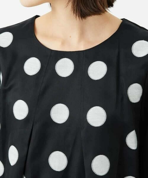 Maison de CINQ / メゾン ドゥ サンク カットソー | 【小さいサイズ】ドットジャカードカットソー | 詳細7