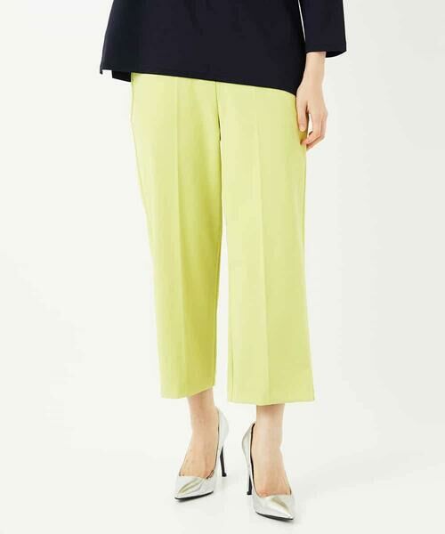 Maison de CINQ / メゾン ドゥ サンク ショート・ハーフ・半端丈パンツ | 【小さいサイズ】美シルエットプルオンパンツ(イエロー)