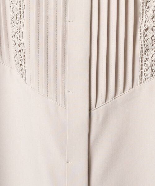 Maison de CINQ / メゾン ドゥ サンク シャツ・ブラウス | 【小さいサイズ】フロントピンタックレースブラウス/洗濯機で洗える | 詳細15