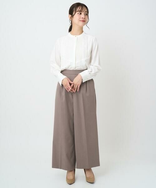 Maison de CINQ / メゾン ドゥ サンク シャツ・ブラウス | 【小さいサイズ】フロントピンタックレースブラウス/洗濯機で洗える | 詳細25