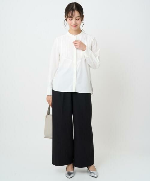 Maison de CINQ / メゾン ドゥ サンク シャツ・ブラウス | 【小さいサイズ】フロントピンタックレースブラウス/洗濯機で洗える | 詳細28