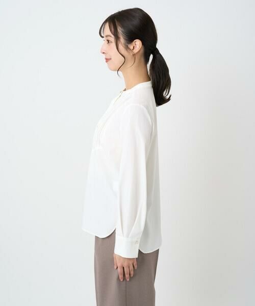 Maison de CINQ / メゾン ドゥ サンク シャツ・ブラウス | 【小さいサイズ】フロントピンタックレースブラウス/洗濯機で洗える | 詳細9