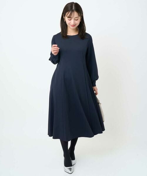 Maison de CINQ / メゾン ドゥ サンク ロング・マキシ丈ワンピース | 【小さいサイズ】ツイルジャージーワンピース/洗える | 詳細13