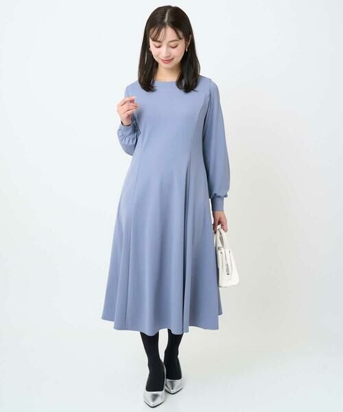 Maison de CINQ / メゾン ドゥ サンク ロング・マキシ丈ワンピース | 【小さいサイズ】ツイルジャージーワンピース/洗える | 詳細14