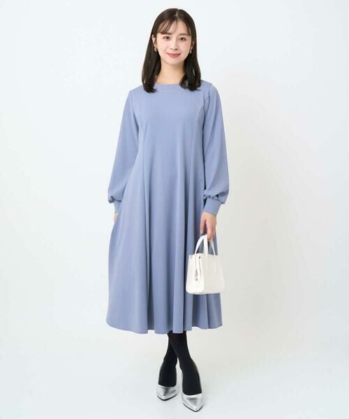 Maison de CINQ / メゾン ドゥ サンク ロング・マキシ丈ワンピース | 【小さいサイズ】ツイルジャージーワンピース/洗える | 詳細15