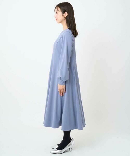 Maison de CINQ / メゾン ドゥ サンク ロング・マキシ丈ワンピース | 【小さいサイズ】ツイルジャージーワンピース/洗える | 詳細3