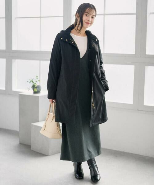 Maison de CINQ / メゾン ドゥ サンク ロング・マキシ丈スカート | 【小さいサイズ】ウールライクVネックジャンパースカート/洗える | 詳細19