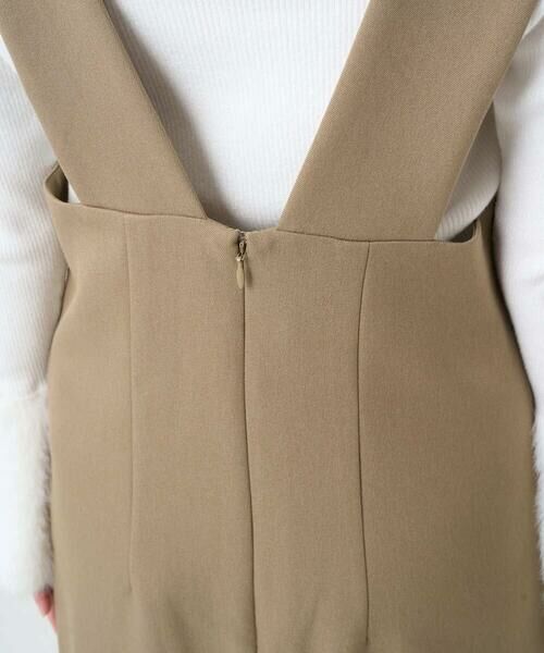 Maison de CINQ / メゾン ドゥ サンク ロング・マキシ丈スカート | 【小さいサイズ】ウールライクVネックジャンパースカート/洗える | 詳細8