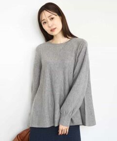 Maison de CINQ / メゾン ドゥ サンク ニット・セーター | 【小さいサイズ】フレアーシルエットチュニックニット/洗える