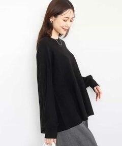 Maison de CINQ / メゾン ドゥ サンク ニット・セーター | 【小さいサイズ】フレアーシルエットチュニックニット/洗える