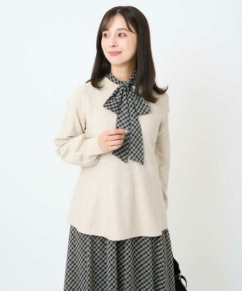 Maison de CINQ / メゾン ドゥ サンク ニット・セーター | 【小さいサイズ】フレアーシルエットチュニックニット/洗える | 詳細10