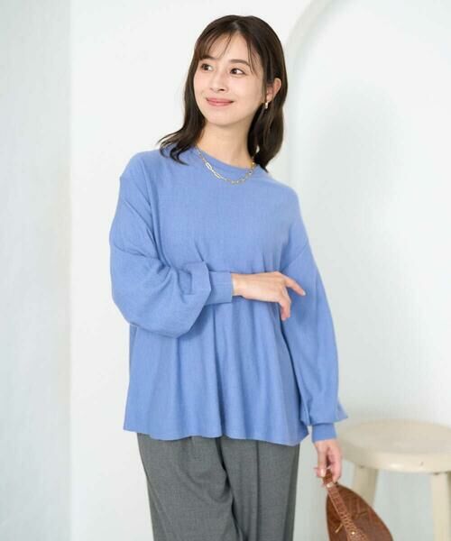 Maison de CINQ / メゾン ドゥ サンク ニット・セーター | 【小さいサイズ】フレアーシルエットチュニックニット/洗える | 詳細14