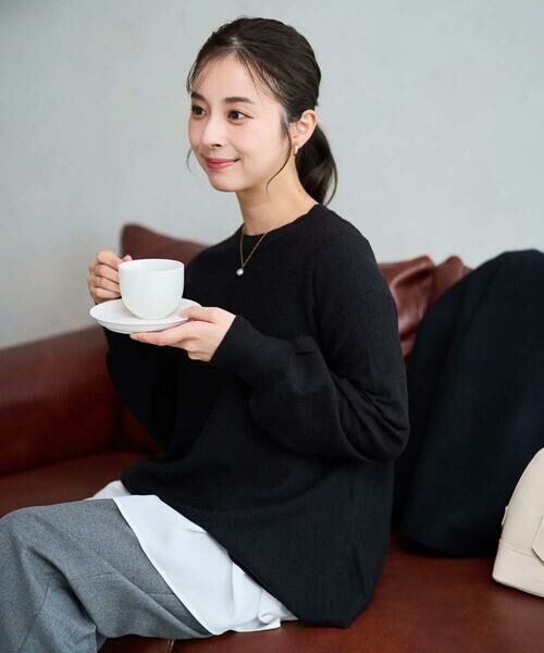 Maison de CINQ / メゾン ドゥ サンク ニット・セーター | 【小さいサイズ】フレアーシルエットチュニックニット/洗える | 詳細2