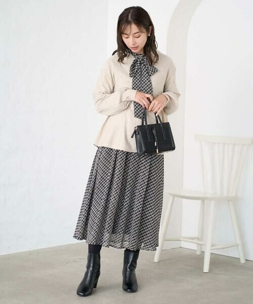 Maison de CINQ / メゾン ドゥ サンク ニット・セーター | 【小さいサイズ】フレアーシルエットチュニックニット/洗える | 詳細28