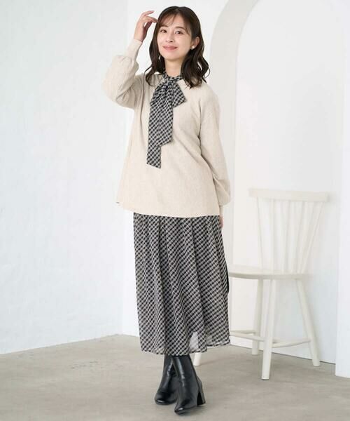 Maison de CINQ / メゾン ドゥ サンク ニット・セーター | 【小さいサイズ】フレアーシルエットチュニックニット/洗える | 詳細29